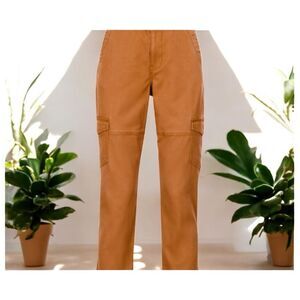 Cabi Women's 4 Brown Paper Bag Cargo Pants - Excellent Condition